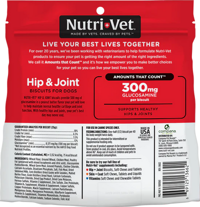 Nutri-Vet H&J Peanut Butter Wafer96oz #NV13662