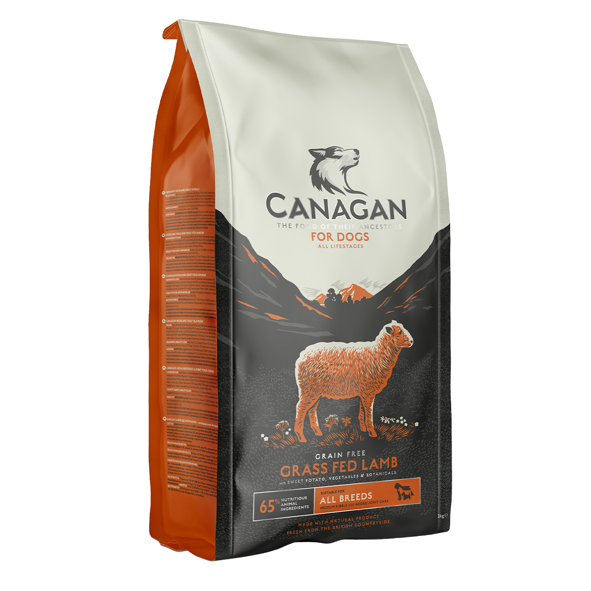Canagan Dog Dry Food Grass Fed Lamb 2kg#GML2-SPCA HK