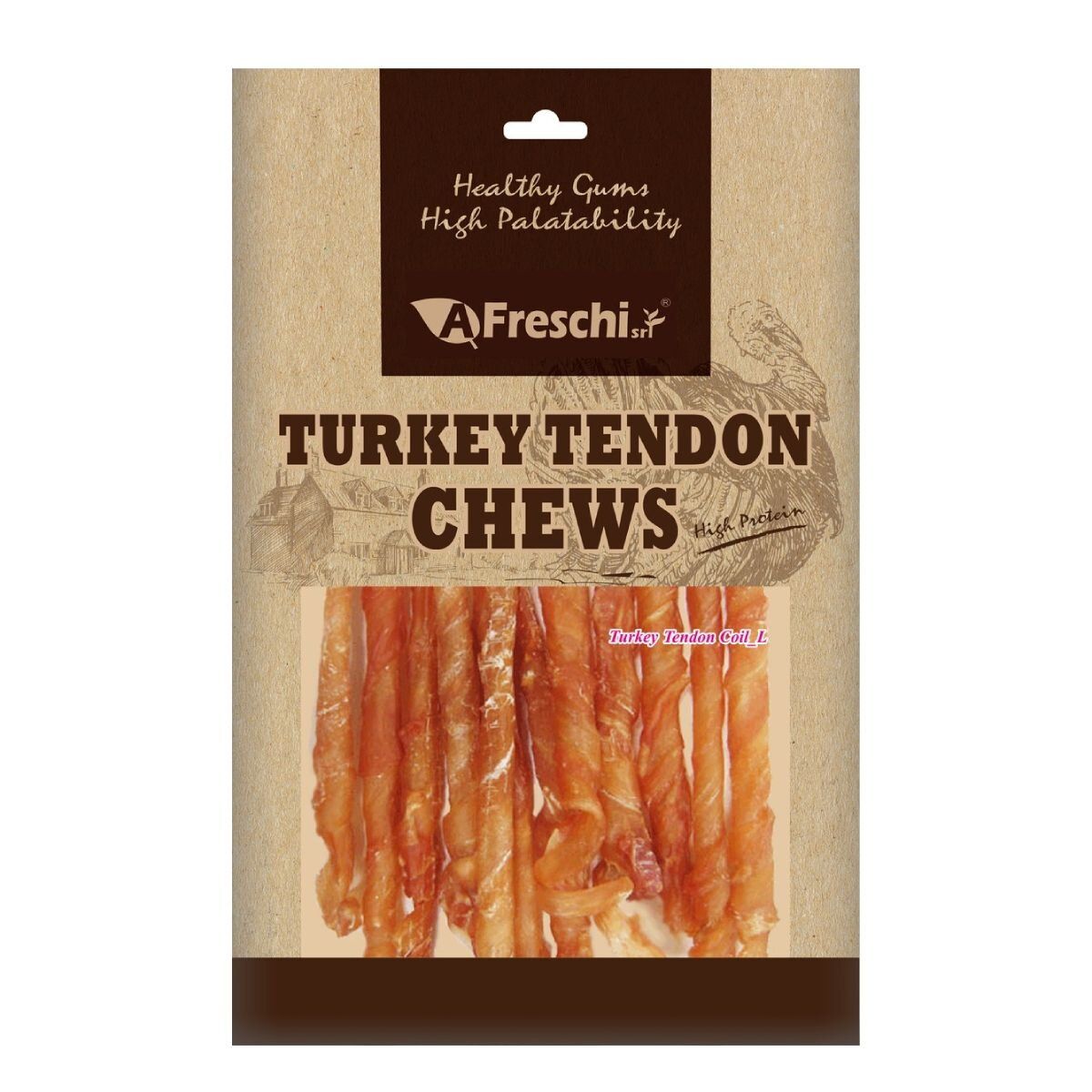 AFreschi Twisted Turkey Tendon Coil 80g