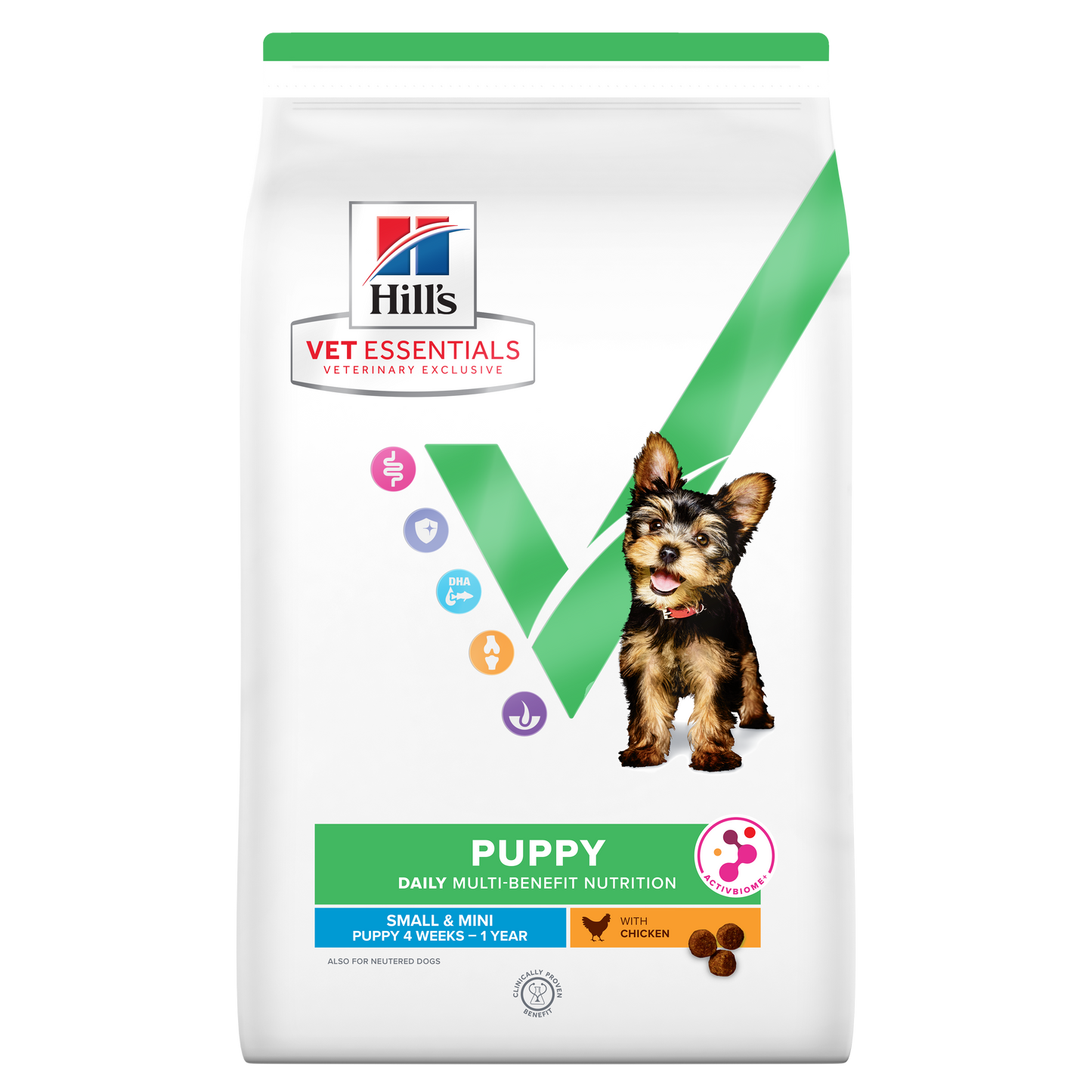 Hill's Vet Essentials Puppy Small & Mini Breed Growth Food with Chicken 2kg (Expiry Date:12/2025)