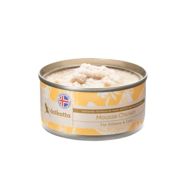 Astkatta Cat & Kitten Chicken Mousse 80g-SPCA HK
