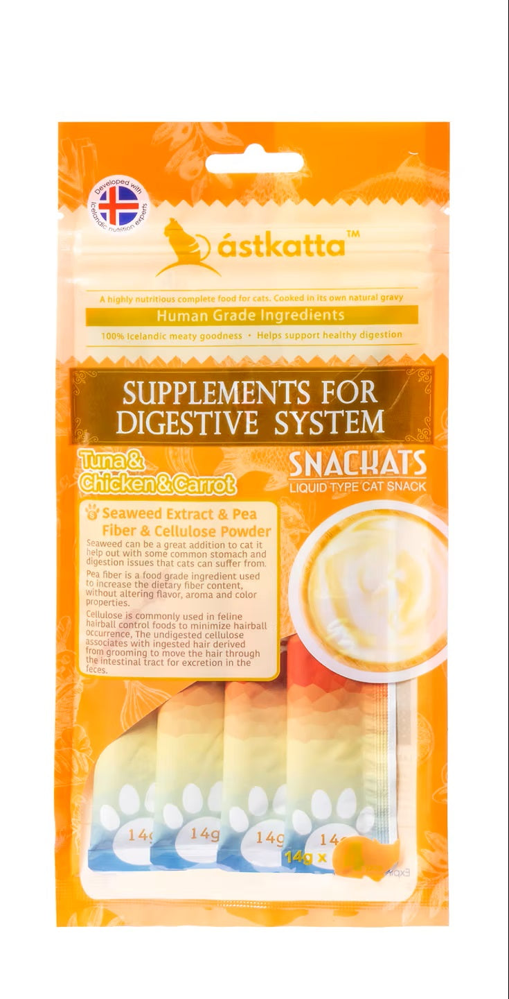 Astkatta Snackats - Tuna & Chicken & Carrot (14g x 4)-SPCA HK