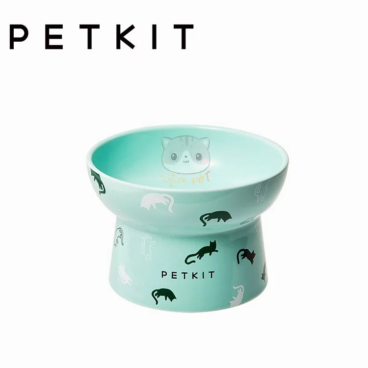 PETKIT Tall Bowl - Pink/Green #pkfcb1a/#pkfcb1b