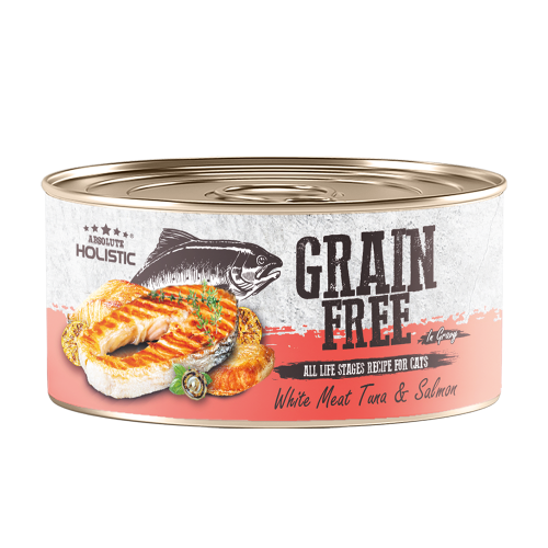 Absolute Holistic Grain Free (Cat) White Meat Tuna & Salmon 80g-SPCA HK