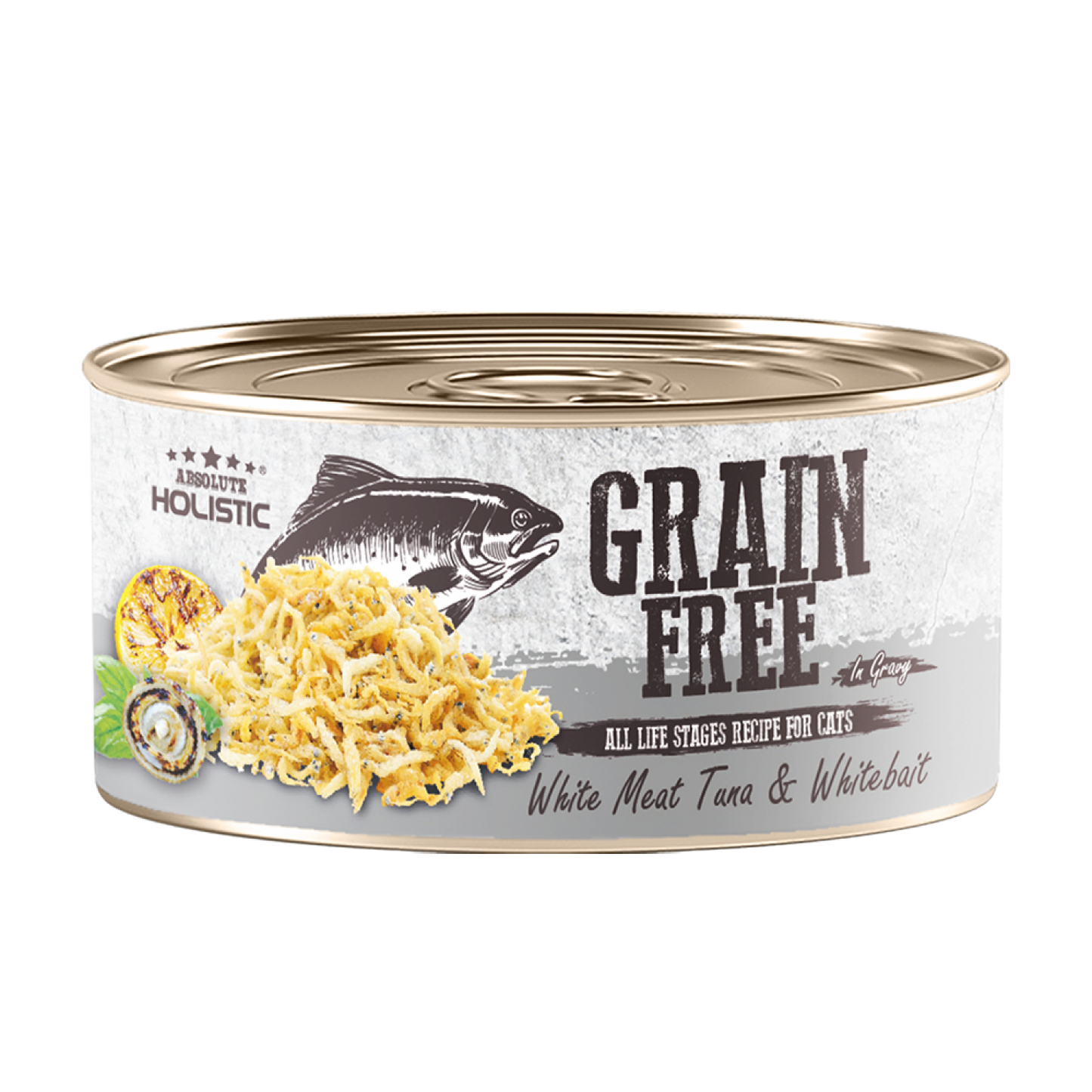 Absolute Holistic Grain Free (Cat) White Meat Tuna & Whitebait 80g-SPCA HK