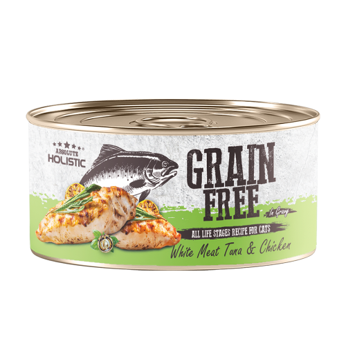 Absolute Holistic Grain Free (Cat) White Meat Tuna & Chicken 80g-SPCA HK