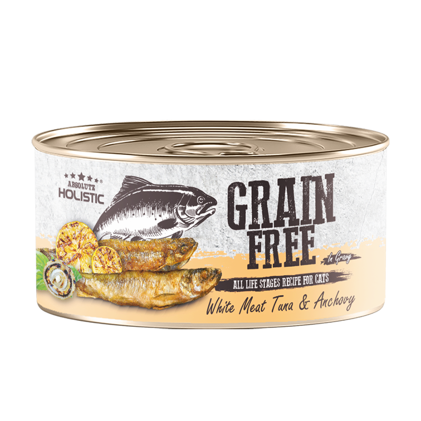 Absolute Holistic Grain Free (Cat) White Meat Tuna & Anchovy 80g-SPCA HK