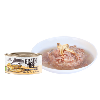 Absolute Holistic Grain Free (Cat) White Meat Tuna & Anchovy 80g-SPCA HK