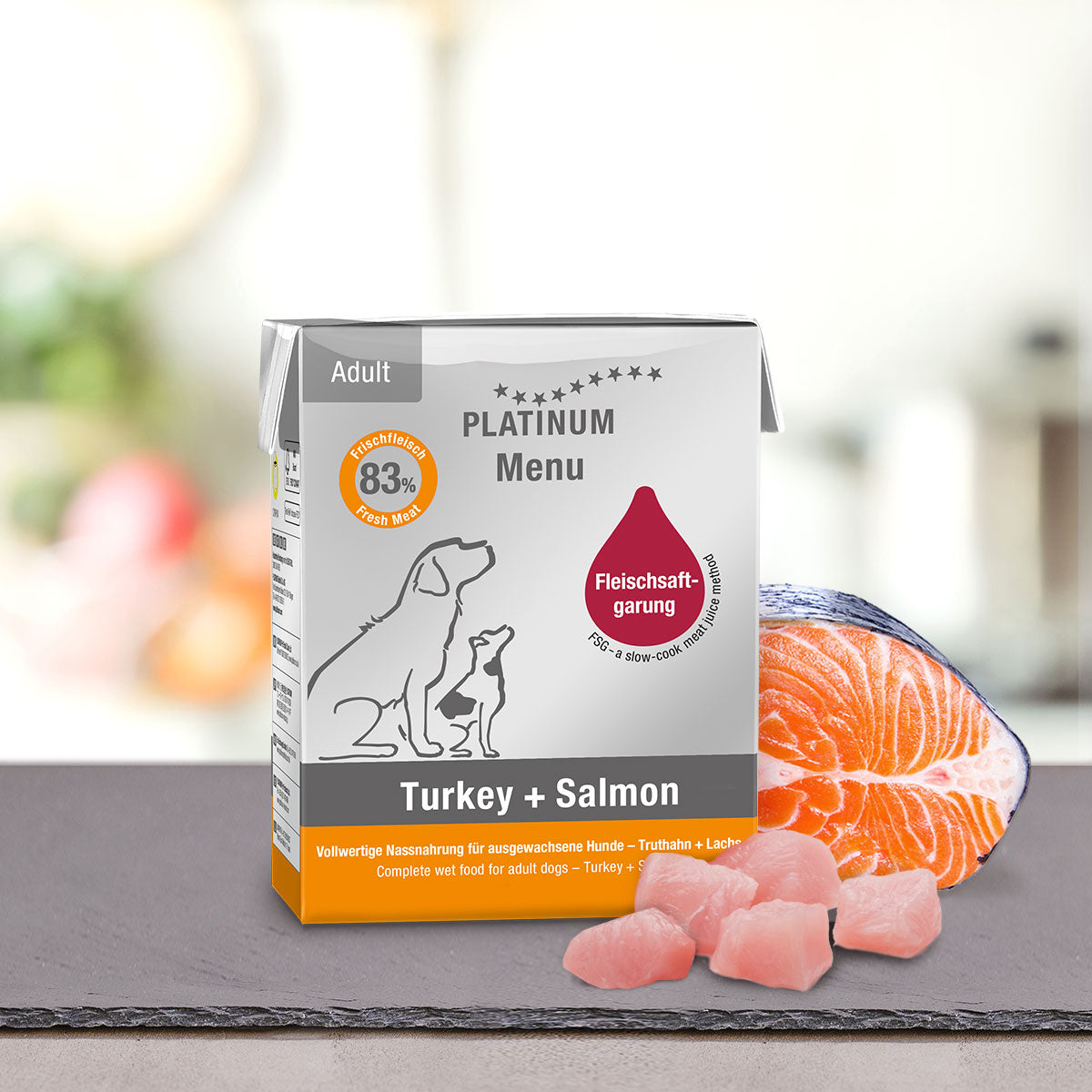 PLATINUM Menu - Turkey & Salmon 375g #PT630