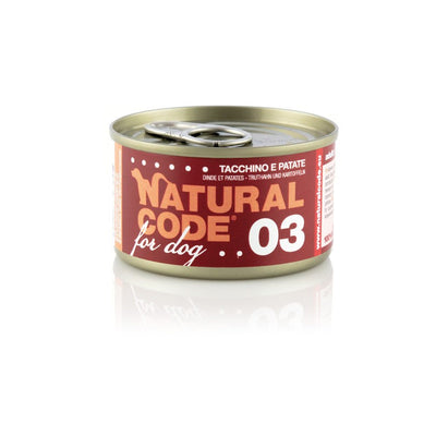 Natural Code (Dog) Turkey & Potatoes 90g #1813