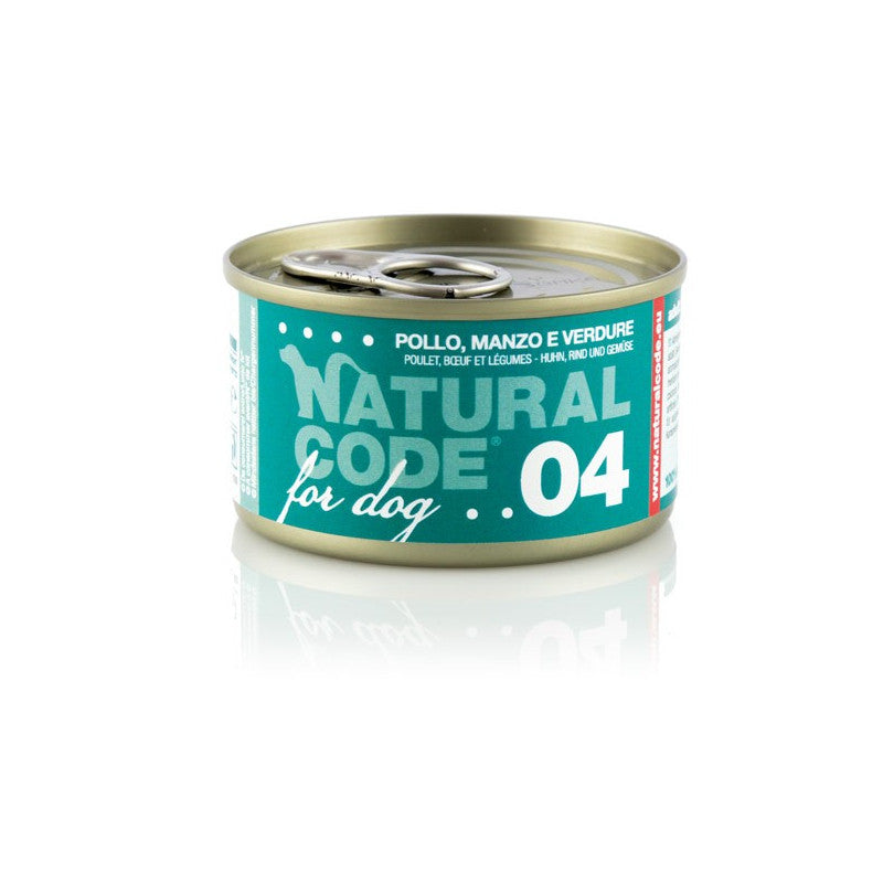 Natural Code (Dog) Chicken&Beef&Veg 90g #1814