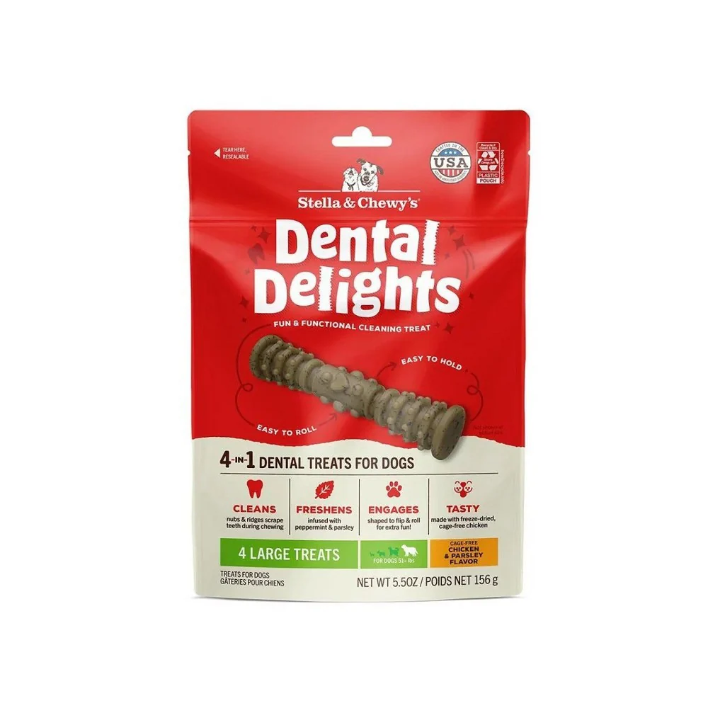 Stellas - Dental Delights Large (X4)5.5oz (Buy 1 Get 1 Free)
