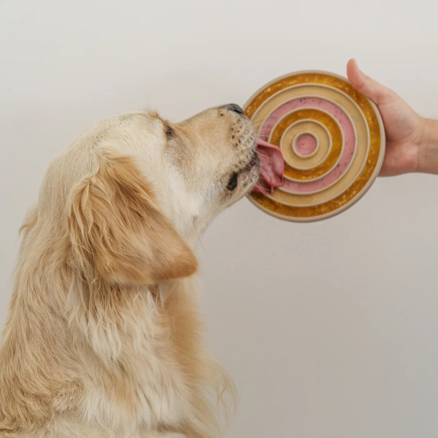 Beige + Bright 3In1 Lick Mat+Slowfeeder For Dog - Dunes