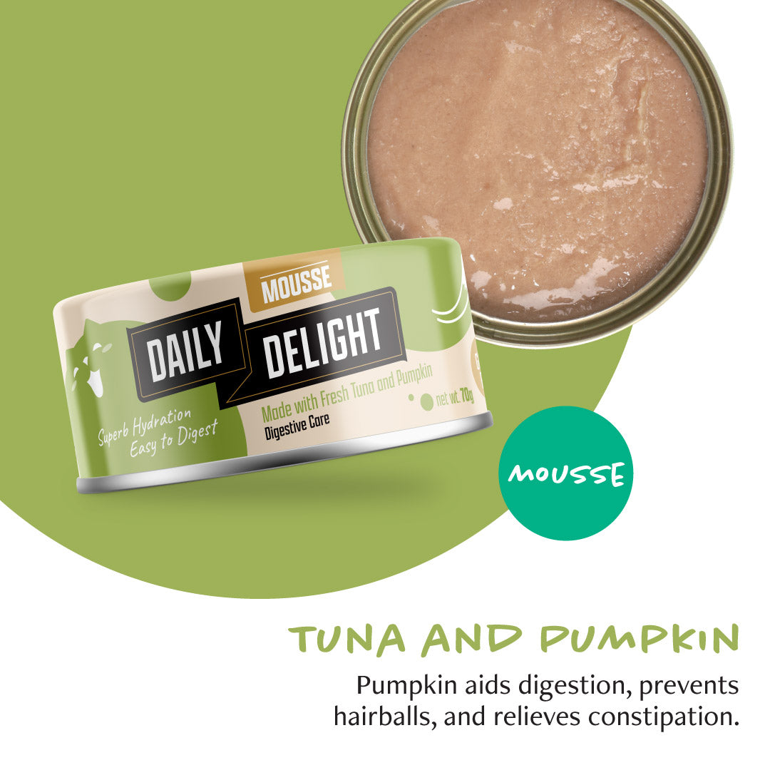 Daily Delight Mousse - Tuna And Pumpkin 70g #DD612-SPCA HK
