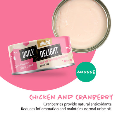 Daily Delight Mousse - Chicken & Cranberry 70g #DD621-SPCA HK