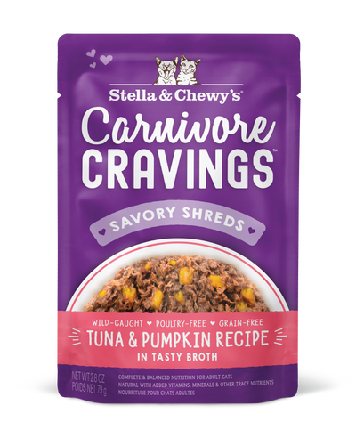Stella and Chewy's Carnivore Cravings Pouch Cat 79g Tuna&Pumpkin