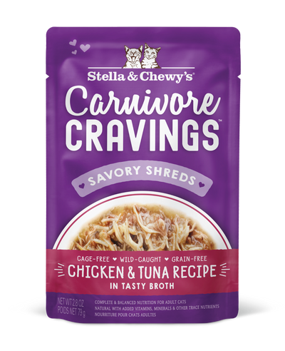 Stella and Chewy's Carnivore Cravings Pouch Cat 79g Chicken&Tuna