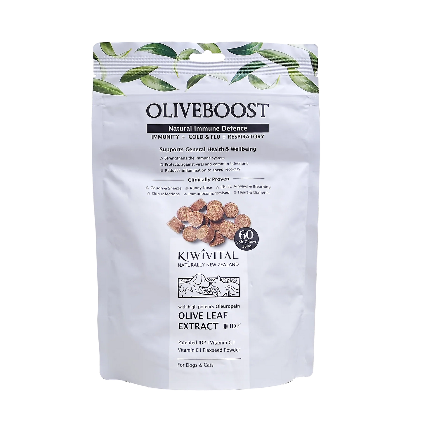KIWIVITAL -OliveBoost Chews橄欖葉維C軟粒60粒