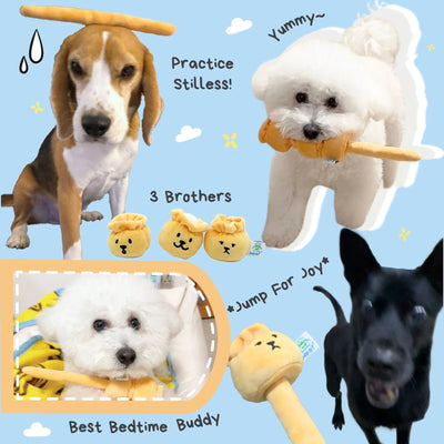 Woof² | Siu Mai Brothers Soft Plush Pet Toy