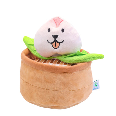 Woof² | Chinese Birthday Peach Bun 3-in-1 Nosework Soft Plush Pet Toy