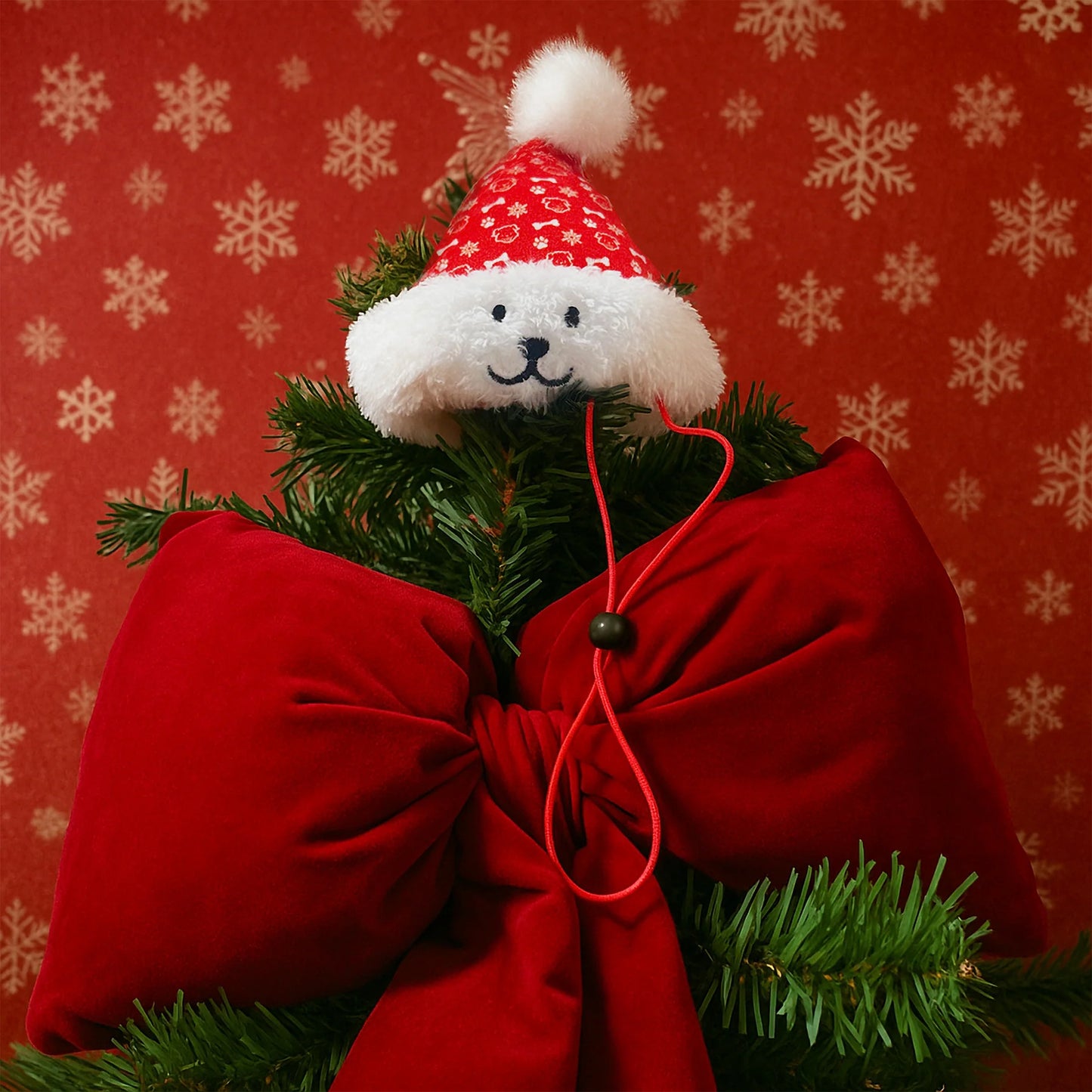 Woof² | Christmas Santa Hat Nosework Soft Plush Pet Toy