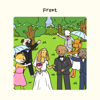 Woof² Wedding Card
