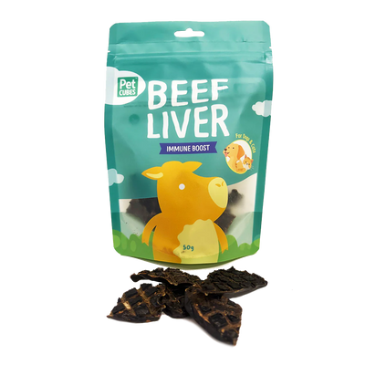 PETCUBES Air-Dried - Beef Liver 50g #ADTBLI - SPCA HK