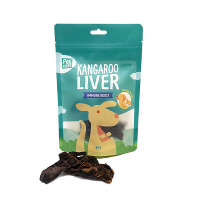 PETCUBES Air-Dried - Kangaroo Liver 50g #ADTKLI - SPCA HK