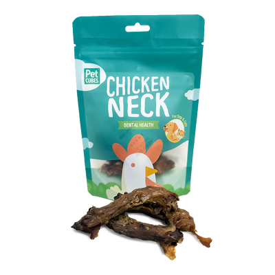 PETCUBES Air-Dried - Chicken Neck 50g #ADTCN - SPCA HK