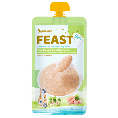 Astkatta FEAST Pure Chicken Complete Puree 110g#P0