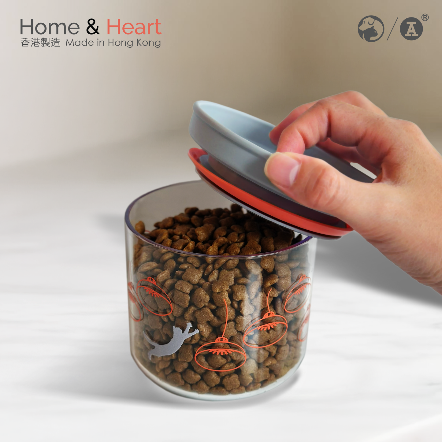 Home & Heart: SPCA x Red A Collection- Lunch box and Small Canister Bundle