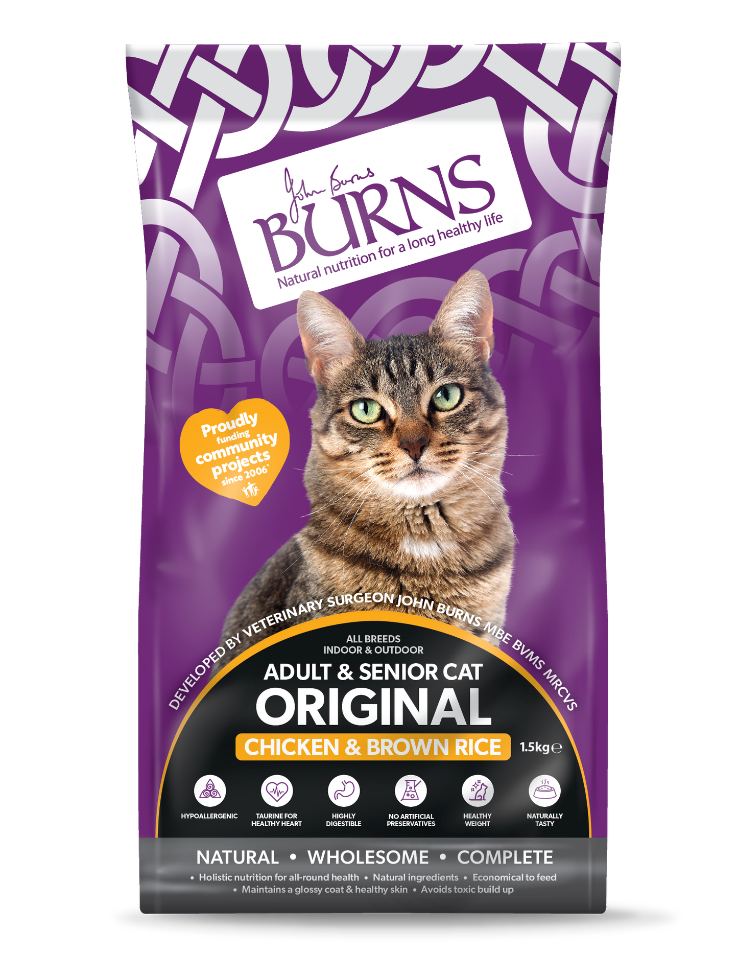 Burns Original Cat Chicken and Rice 1.5kg - SPCA HK