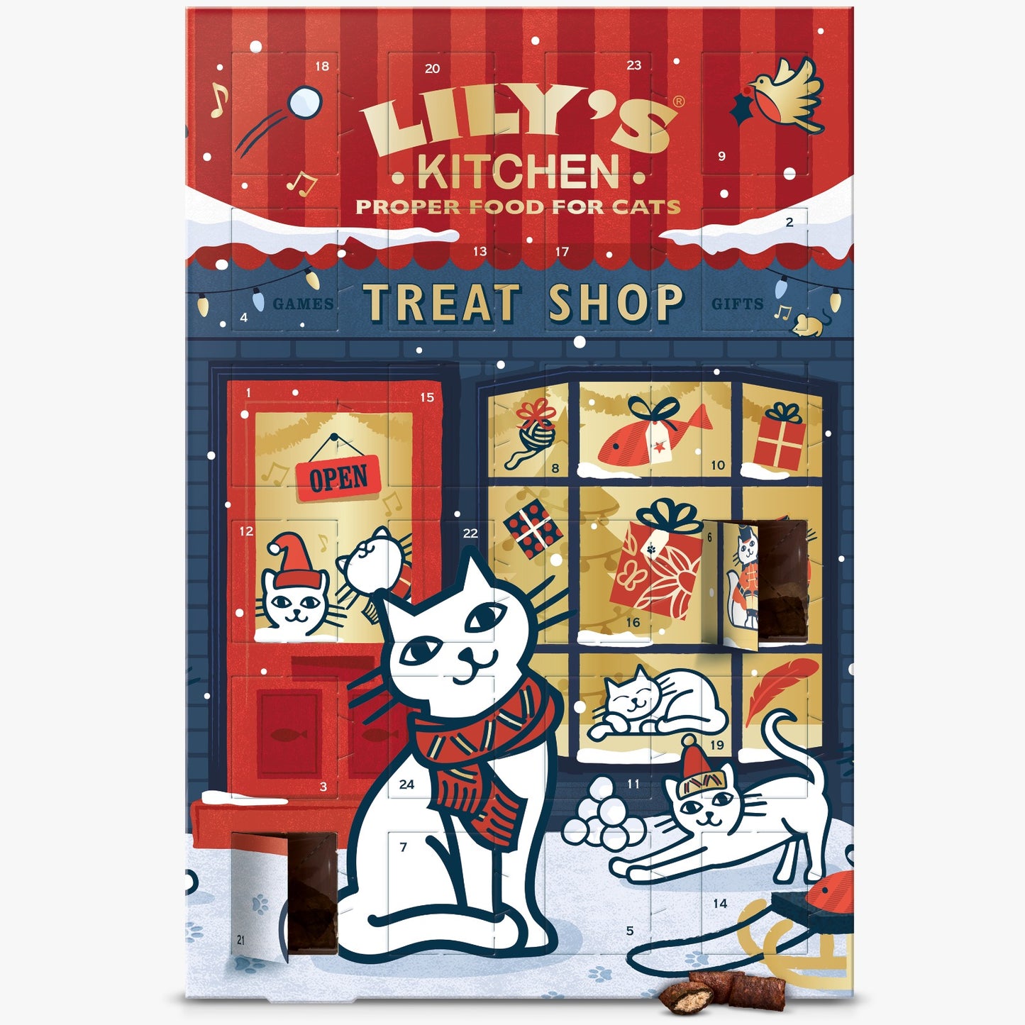 Lilys Xmas 聖誕倒數曆-含貓小食 42g (預訂款)