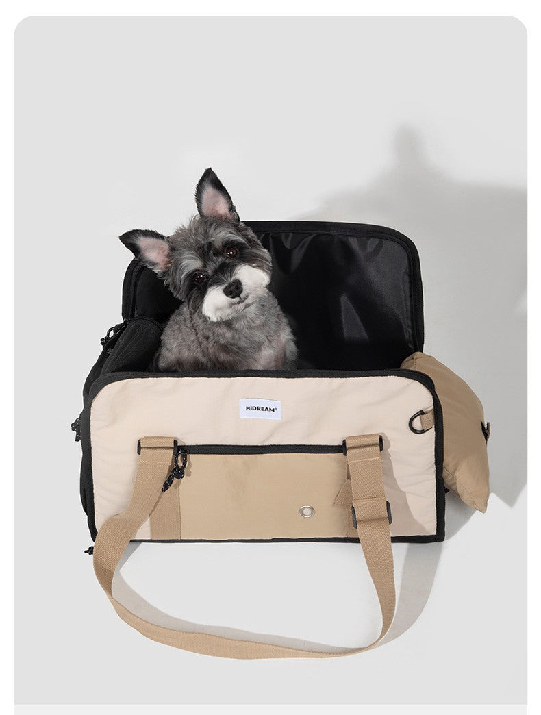 HiDream Pet Shoulder Bag - Grey/Kahki
