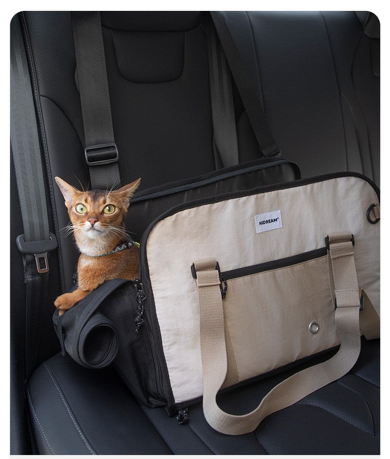 HiDream Pet Shoulder Bag - Grey/Kahki