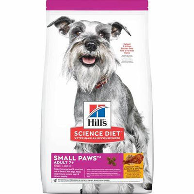 Hill's® Science Diet® Adult 7+ Small Paws™ Chicken Meal, Barley & Brown Rice Recipe dog food 1.5 kg