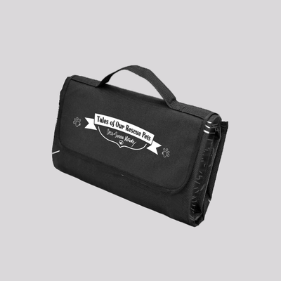 Tales Of Our Rescue Pets Black Out Edition Picnic Mat