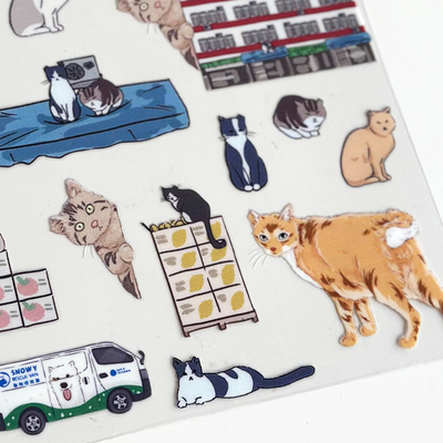 SumMeow In the City - Cats UV stickers