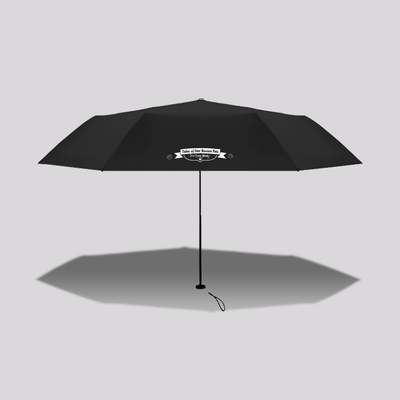 Tales Of Our Rescue Pets Black Out Edition Light Weight Short Umbrella