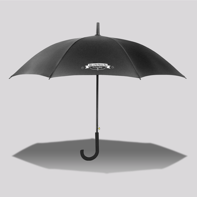 Tales Of Our Rescue Pets Black Out Edition Straight Umbrella