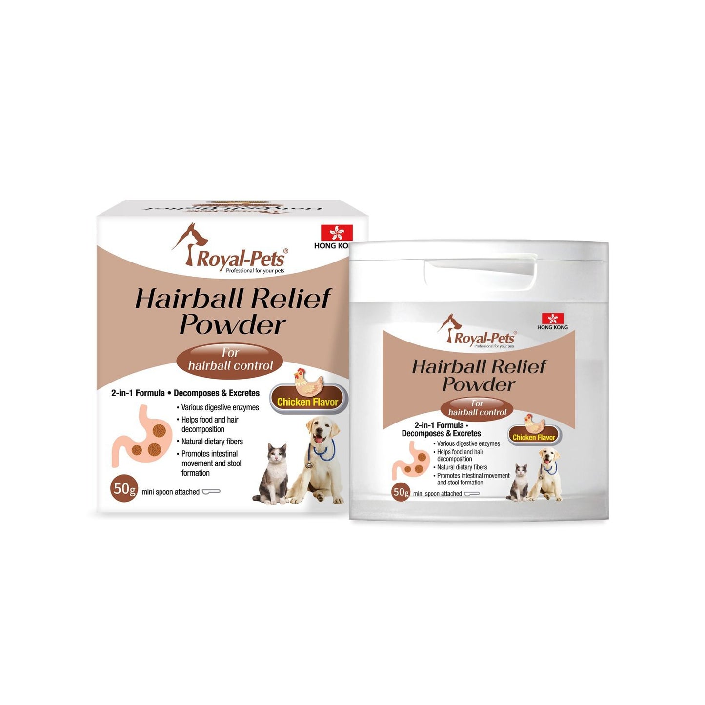 Royal-Pets Hairball Relief Powder 50g