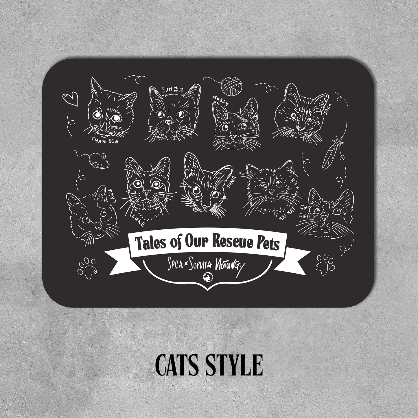 Tales Of Our Rescuse Pets - Small Food Mat - Dog