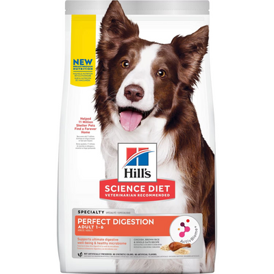 Hill's Science Diet Adult Perfect Digestion Chicken, Barley & Whole Oats Recipe Dog Food 3.5LB