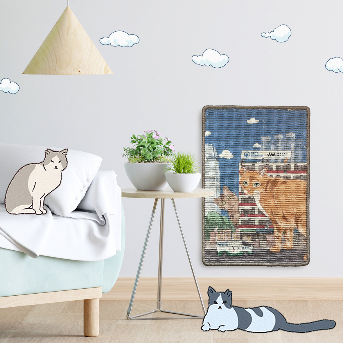 SumMeow In the City - Cat Scratching Mat