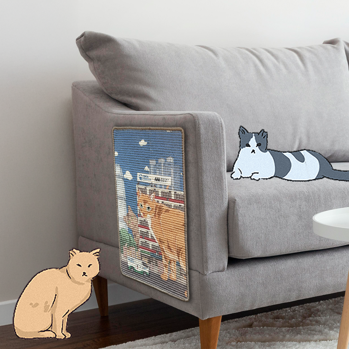 SumMeow In the City - Cat Scratching Mat