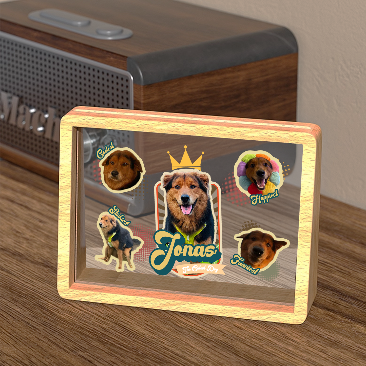 Personalized Wooden & Acrylic Photo Frame