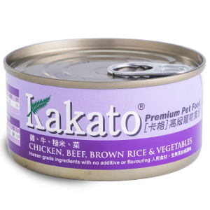 Kakato Chicken, Beef, Brown Rice & Veg 170g