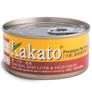 Kakato 雞肉、牛肝和蔬菜 170g