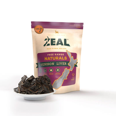 Zeal Dried Venison Liver 125g #NP024