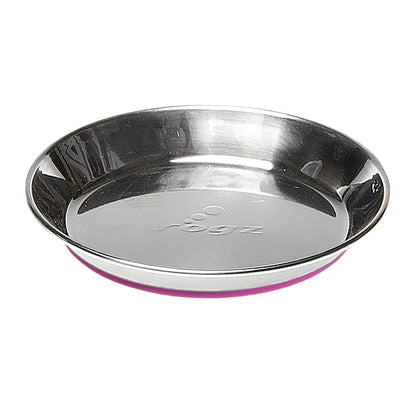 Rogz Anchovy Stainless Steel Bowl w/ Color Pink